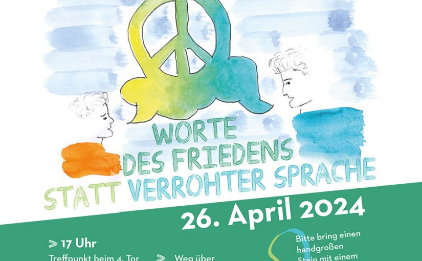 Worte des Friedens statt verrohter Sprache – 14. Romaria, Solidaritätsweg mit Geflüchteten am 26. April