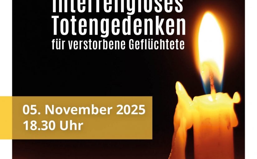 Interreligiöses Totengedenken für verstorbene Geflüchtete
